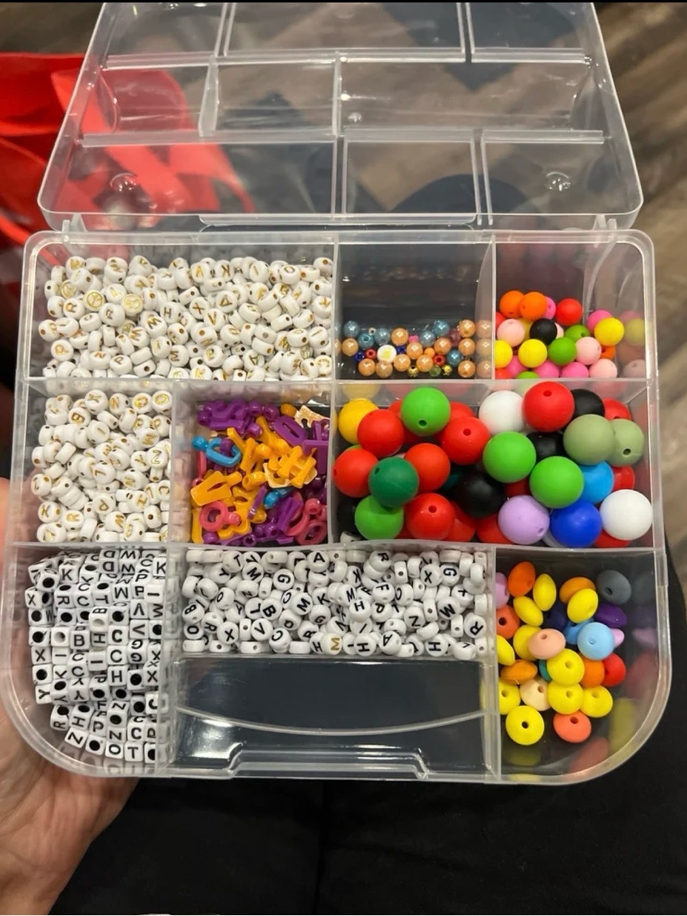 Large Assorted Alphabet & Colorful Bead Lot – Jewelry/Bracelet Making Craft Supp